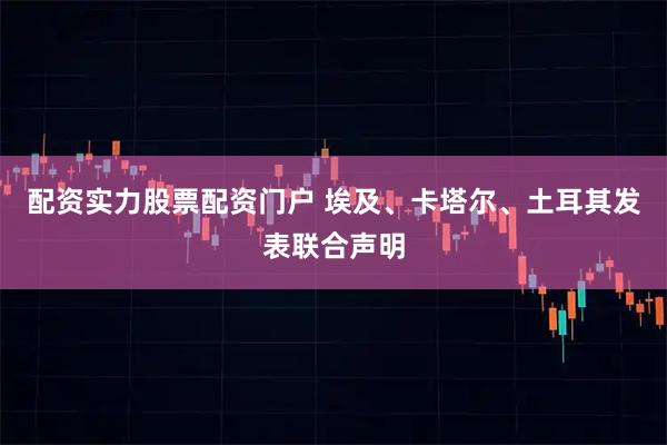 配资实力股票配资门户 埃及、卡塔尔、土耳其发表联合声明